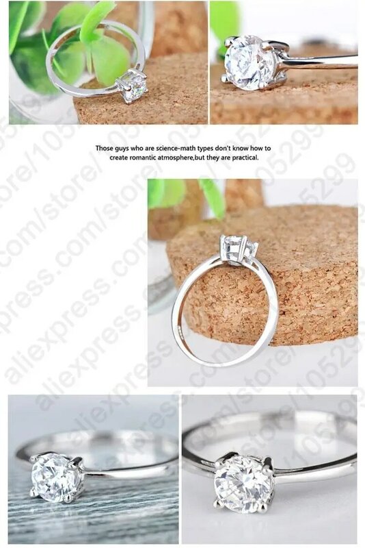 Lose Money Promotion Hot Sell Super Shiny Cubic Zircon 925 Silver  Wedding Rings For Women Jewelry Wholesale Price