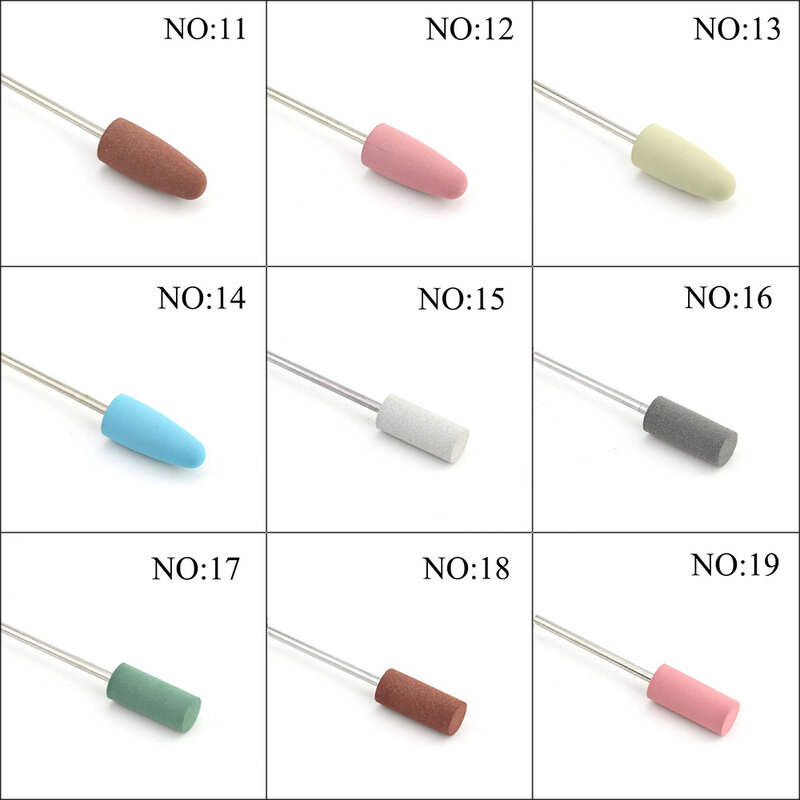 1pcs Silicone Milling Cutters Rotary Electric Nail Drill Bit For Manicure Pedicure Machine Nail Art Files Tools Accessories