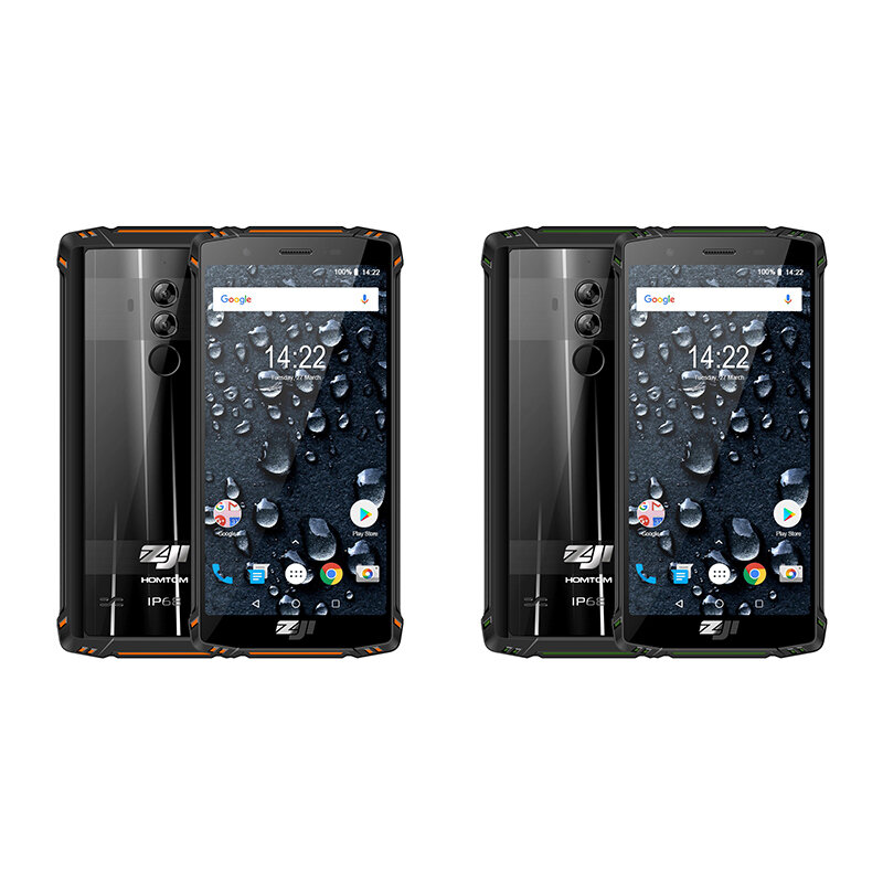 HOMTOM ZOJI Z9 IP68 Wasserdichte Helio P23 Android 8.1 Octa core Smartphone 5,7 "6 GB 64 GB 5500 mAh Gesicht ID Fingerprint handy