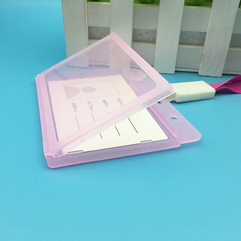 1 Stuks Waterdicht Pakket Van Hard Plastic Id Kaart Badge Houder Horizontale Werknemer Naamplaatje Accessoires Voor Schoolleveranciers