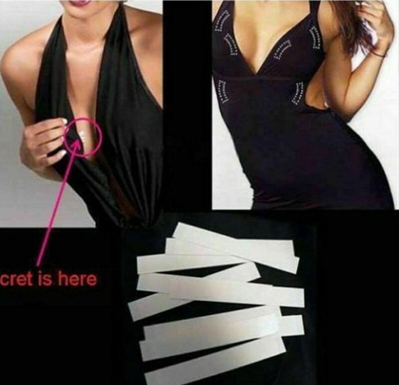 3-9M Wasserdichte Kleid Tuch Band doppelseitige Geheimnis Körper Selbst Adhesive Brust Bh Streifen Sicher Transparent klar Dessous Band