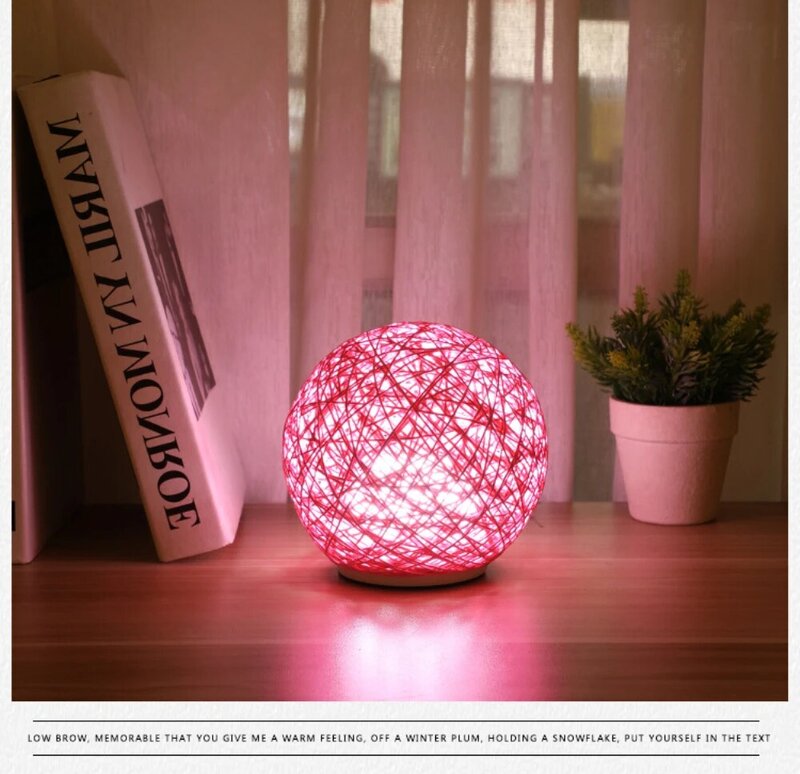 Sepak Takraw-fuente de alimentación USB, luz LED de noche para dormitorio de niños, iluminación de decoración del hogar, lámpara de mesita de noche, regalo de vacaciones, lámpara de mesa