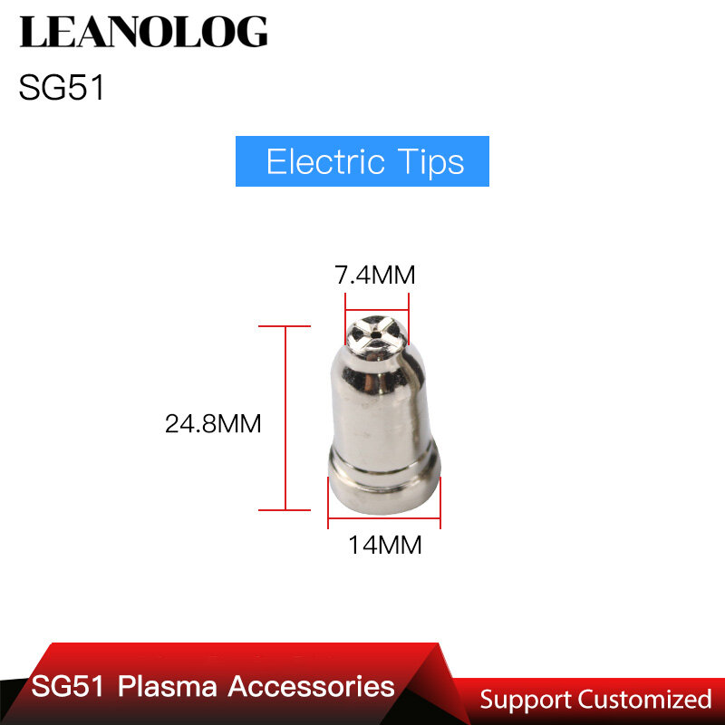 20Pcs SG51 Verbruiksartikelen Tips En Elektroden Voor 60a Omvormer Dc Lucht Plasma Cutter Accessoires Voor SG51 Snijbrander/gun