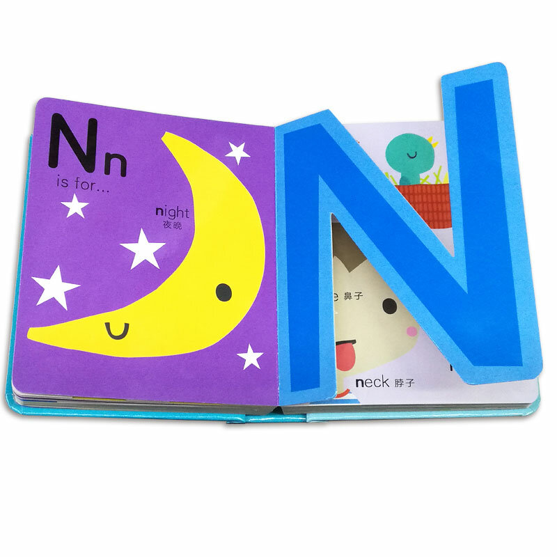 새로운 뜨거운 영국 어린이 알파벳 사전 어린이 영어 사전 중국어 및 영어 그림책