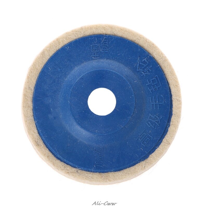 Roda de polimento redonda de 4 ''5 peças, feltro lã de feltro polimento, almofada de polimento, ferramentas de disco
