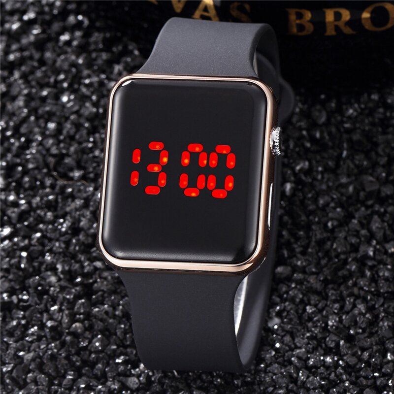 Mężczyźni LED sportowe cyfrowe zegarki męskie gumowy pasek męski zegarek wojskowy zegar Saat relogio masculino Hodinky Ceasuri