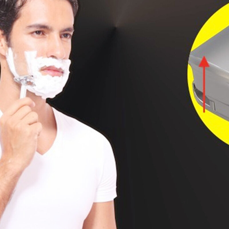 Mingshi ajustável segurança navalha dupla-face clássico rack homens barbear suave a agressivo depilação atualização giratória ajustável