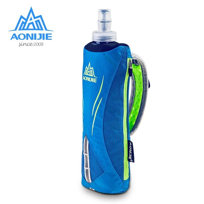 AONIJIE-hervidor de agua deportivo de mano, bolsa de teléfono para correr, Maratón, impermeable, suave, 500mL, 5,5 pulgadas