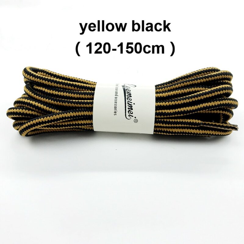 Cordones redondos trenzados de poliéster para zapatillas, 1 par, 120, 150cm, venta al por mayor, de alta calidad