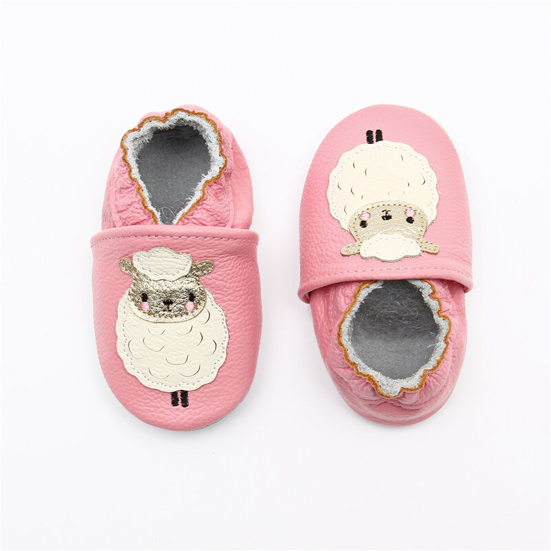 Fashion Cute Baby Moccasins Cow Genuine Leather Soft Sole Toddlers Zapatos Newborn Shoes 0-24M Infant Boys Girls First Walkers