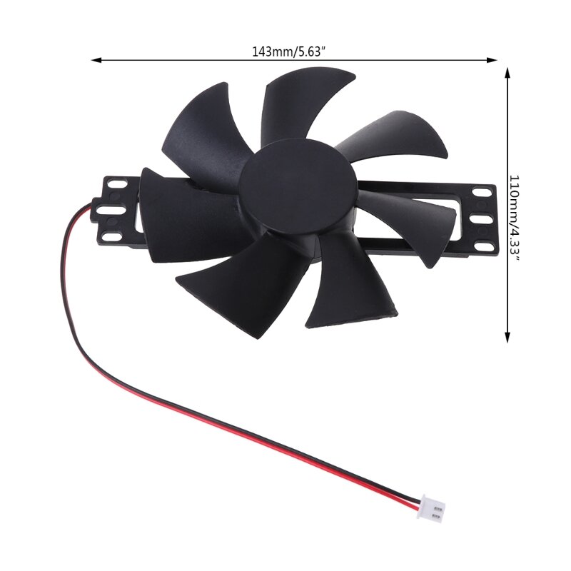 Zwart Dc 18V Plastic Borstelloze Ventilator Koelventilator Voor Inductie Kookplaat Reparatie Accessoires U1JE