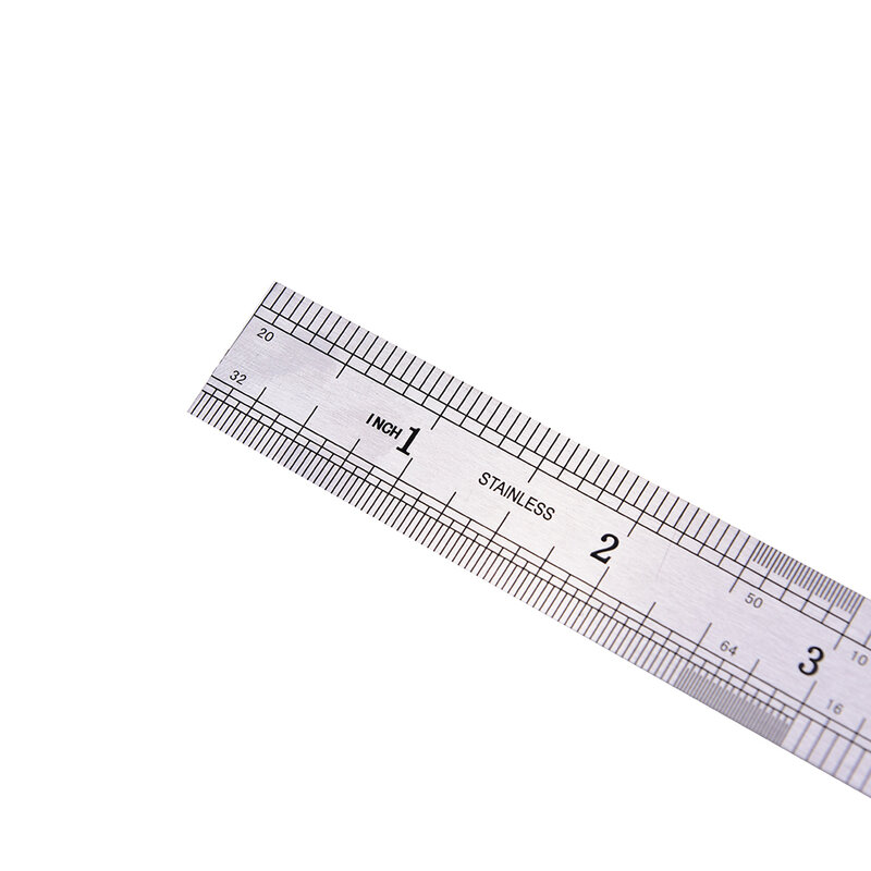 Peerless 1pc 15cm de aço inoxidável métrica regra precisão dupla face metal régua ferramenta medição student papelaria
