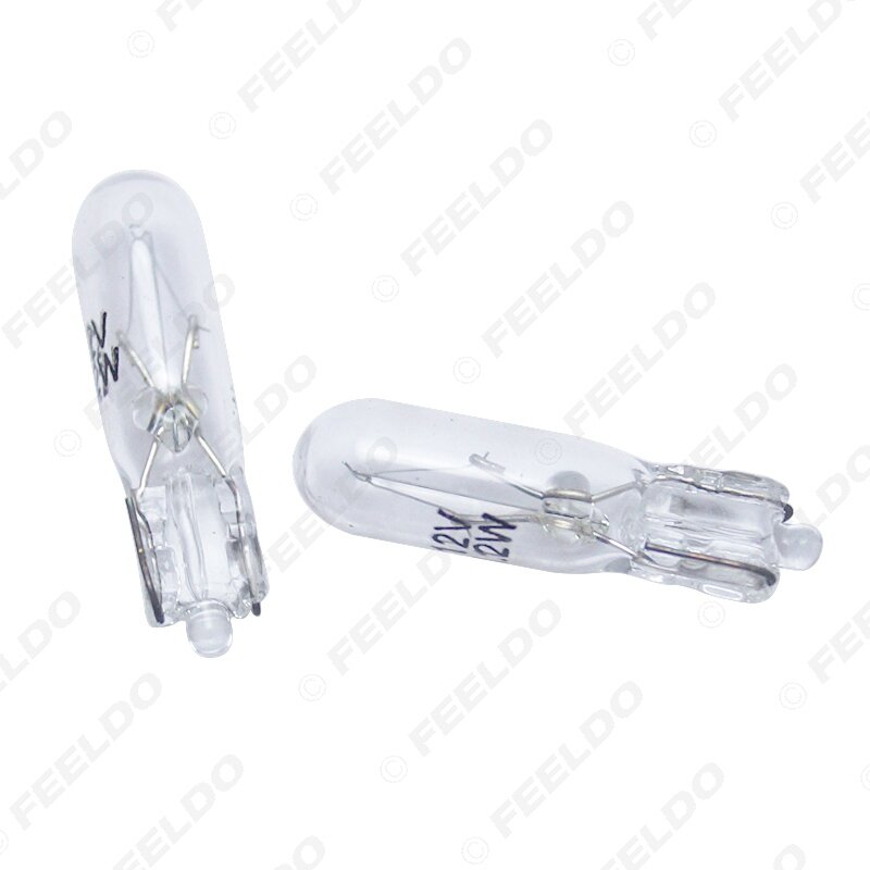 FEELDO – ampoule halogène à cale T5 12V 1.2W, lampe externe de remplacement pour tableau de bord, 10 pièces, # MX2933