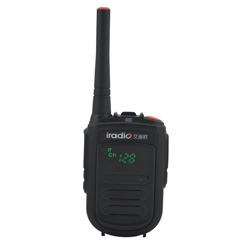 IRADIO CP-168 VHF 136-174MHz 2W 128CH 소형 휴대용 양방향 라디오 (내장 숨겨진 LED 디스플레이 포함)