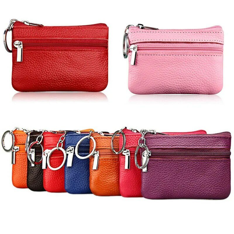 Fashion Leather Women Wallet Clutch One/Two Zip Female Short Small Coin Purse Brand New Design Soft Mini Card Cash Holder
