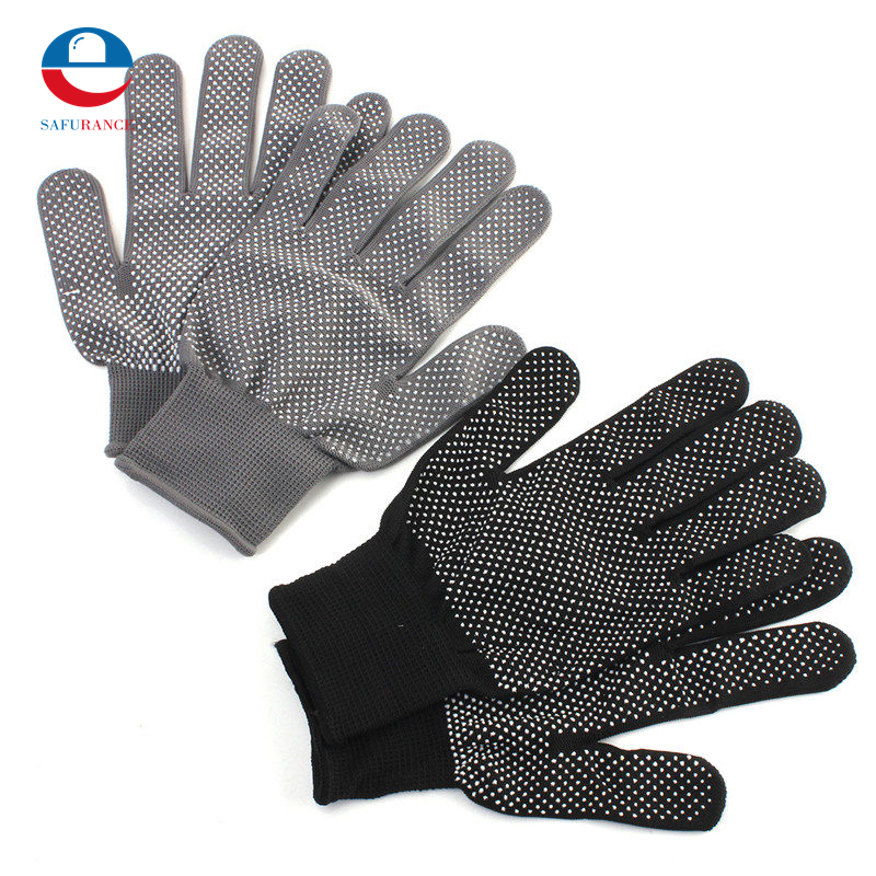 1 Pair Hair Straightener Curling Tong Hairdressing Heat Resistant Finger Gloves Skid Resistance Burn-proof Black Grey