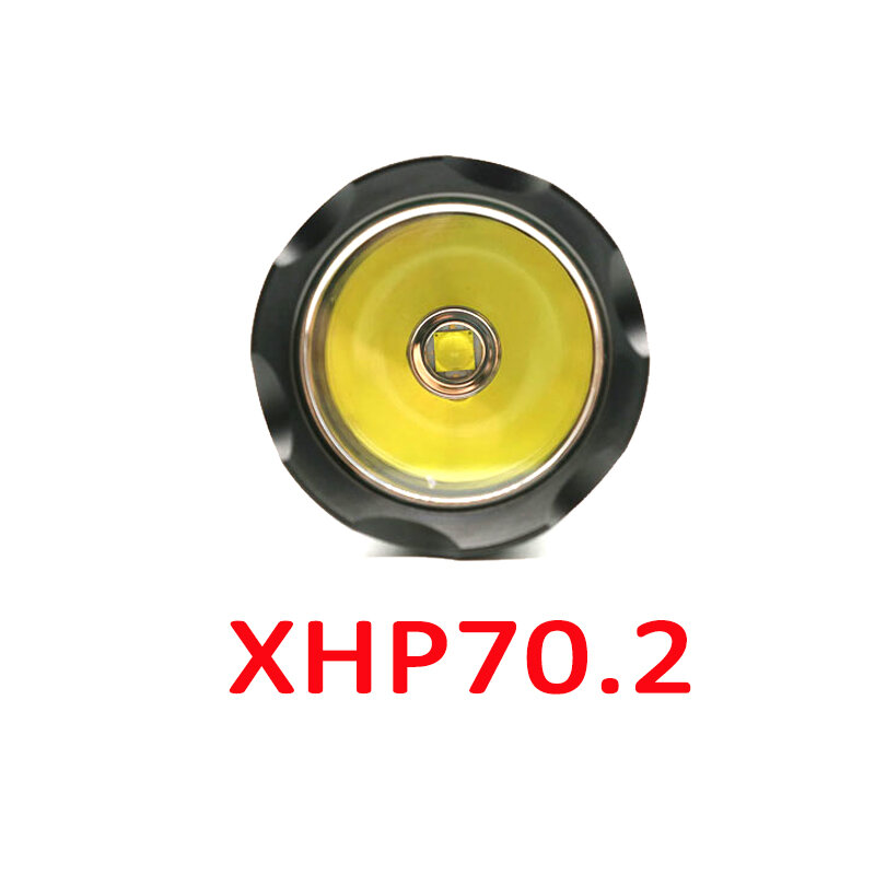 XHP70.2-Linterna LED para buceo, luz subacuática de 100M, XHP70, resistente al agua, con batería 26650 y cargador