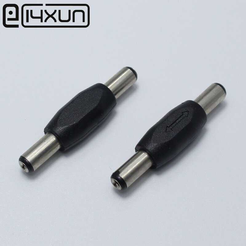 2 pcs 5.5*2.1mm/5.5x2.1mm DC Power Plug Conector macho para macho Montagem em Painel plugues de Adaptador