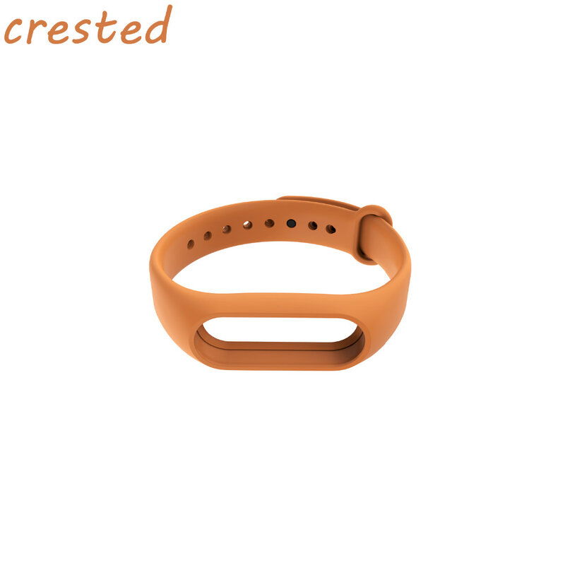 CRESTED Colorful Silicone Strap for Xiaomi Mi band 2 strap sport silicone watch band for Xiaomi Mi band 2 Bracelet Wristbands 