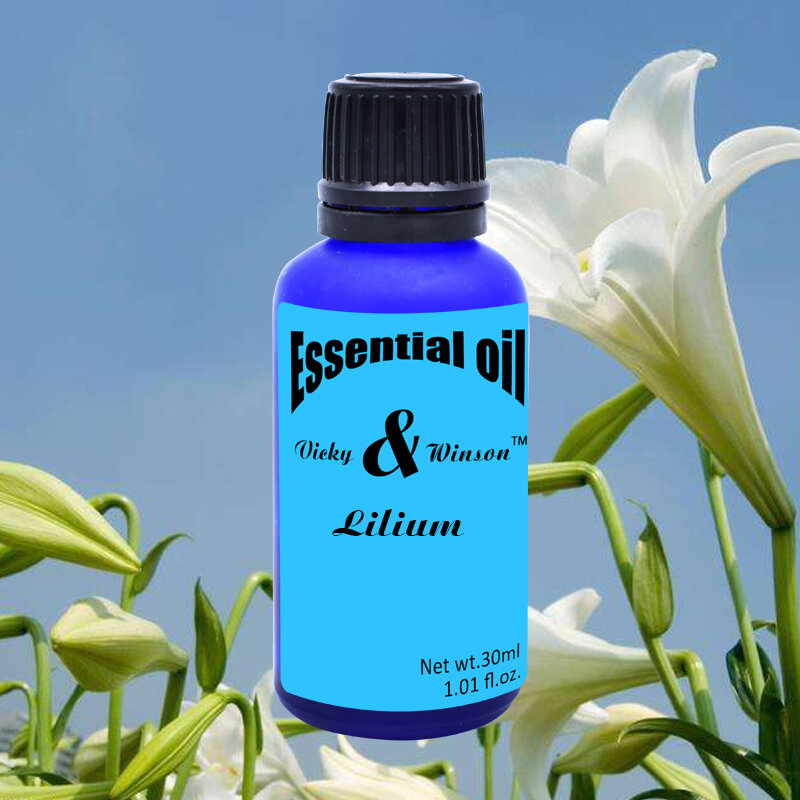 Vicky&winson Lily aromatherapy essential oils Soothe the nerves Water soluble oils natural plant essential oils deodorization