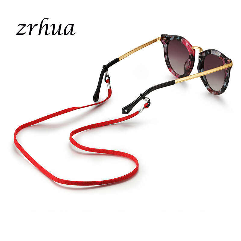 Zrhua novo design com óculos de alta elasticidade, cordão para óculos de sol, colar, cordão de corrente, decoração de óculos de leitura