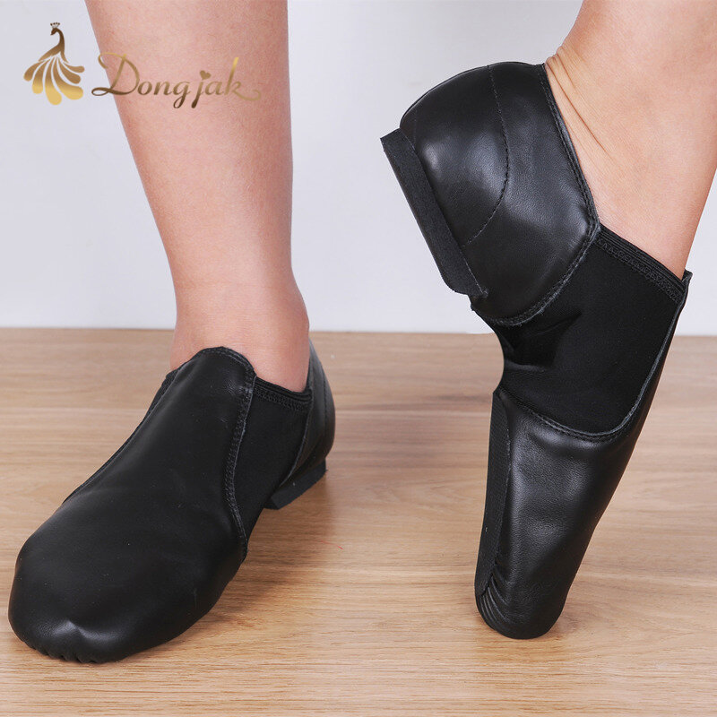 Dongjak-Sapatos de Dança Latina Stretch Couro Genuíno para Mulheres, Sapatos de Balé Jazz Salsa, Sandálias dos Professores, Sapato Exercício