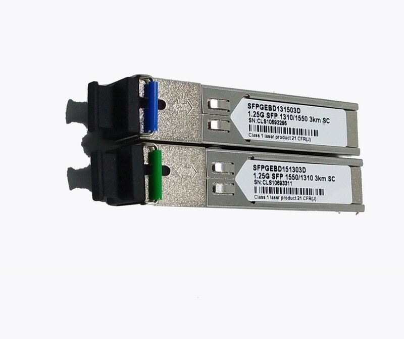 Émetteur-récepteur de Module optique, Fiber unique 1.25G, SC 3KM SFP, monomode