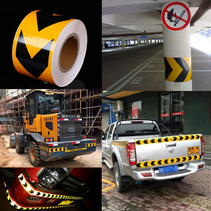 Roadstar-Adesivos Reflexivos para Segurança Rodoviária, Fita Adesiva, Acessórios para Carro, Alta Qualidade, 10cm X 3m