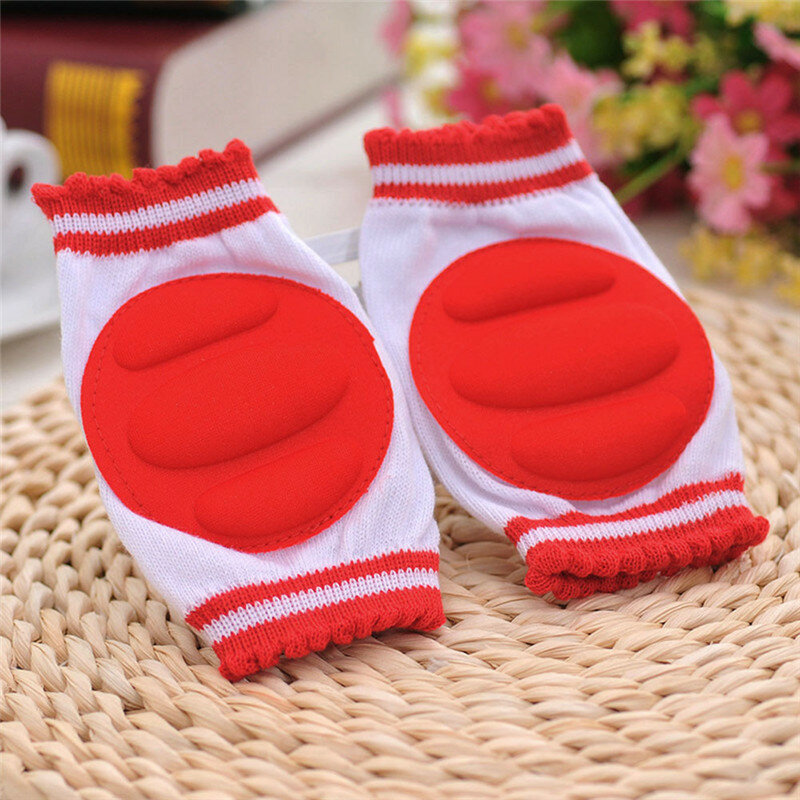 1 Pair Baby Knee Protection Pads Cotton Leggings Warmers Safety Crawling Elbow Cushion Baby Crawling Pad for Children Boys Girls
