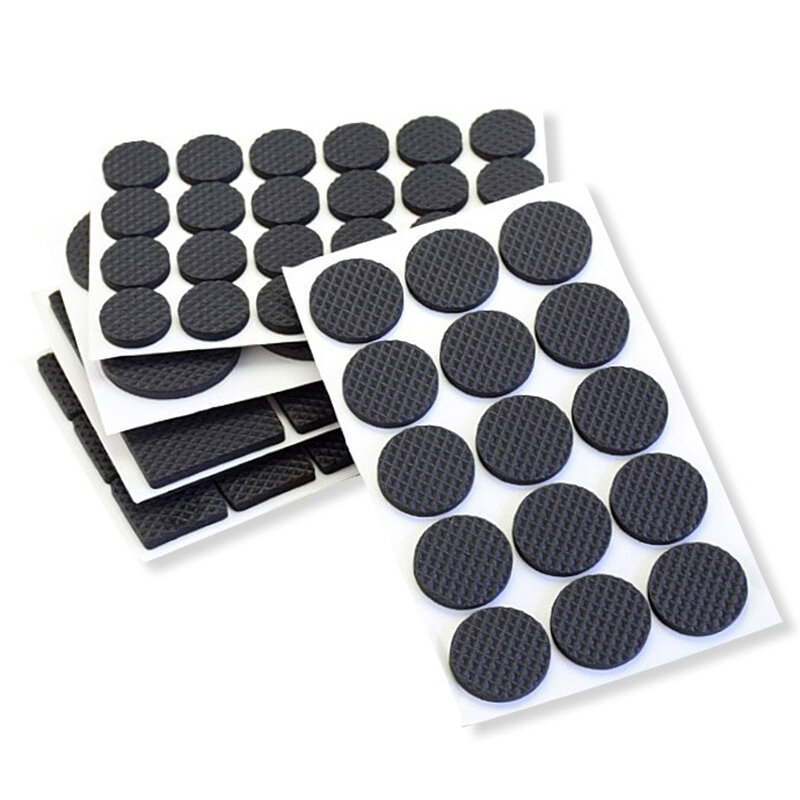 Non-slip Self Adhesive Floor Protectors Furniture Sofa Table Chair Rubber Feet Pads to Protect Tables Leg Square and Round TSLM1