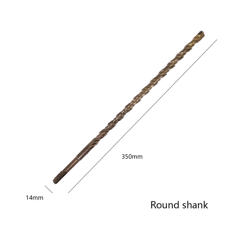 350mm bits Round Shank Hammer Twist Drill Bit For Metal 40CR chrome-vanadium Steel Drill Woodworking Tools 12/14/16/18/20/22mm
