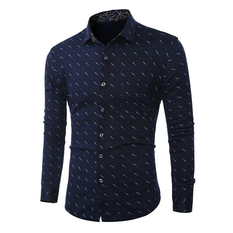 Alta calidad social camisa nueva primavera Otoño 2017 caliente-venta informal de manga larga camisa gruesa delgado para hombre vestido camisa 5XL DSC306ST02