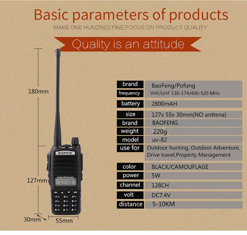 Baofeng-rádio de comunicação 2 peças, walkie-talkie, 2 peças, 20km, rádio de duas vias, para cibi