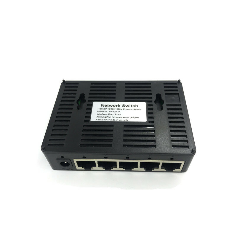OEM โรงงาน Outlet ยี่ห้อ 5 Port Gigabit Ethernet Switch ที่ถูกที่สุดเครือข่าย 10/100/1000 mbps US EU ปลั๊ก lan combo