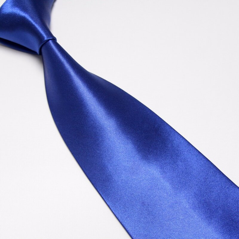 2019 uomini di modo cravatta di colore solido cravatta gravata corbata