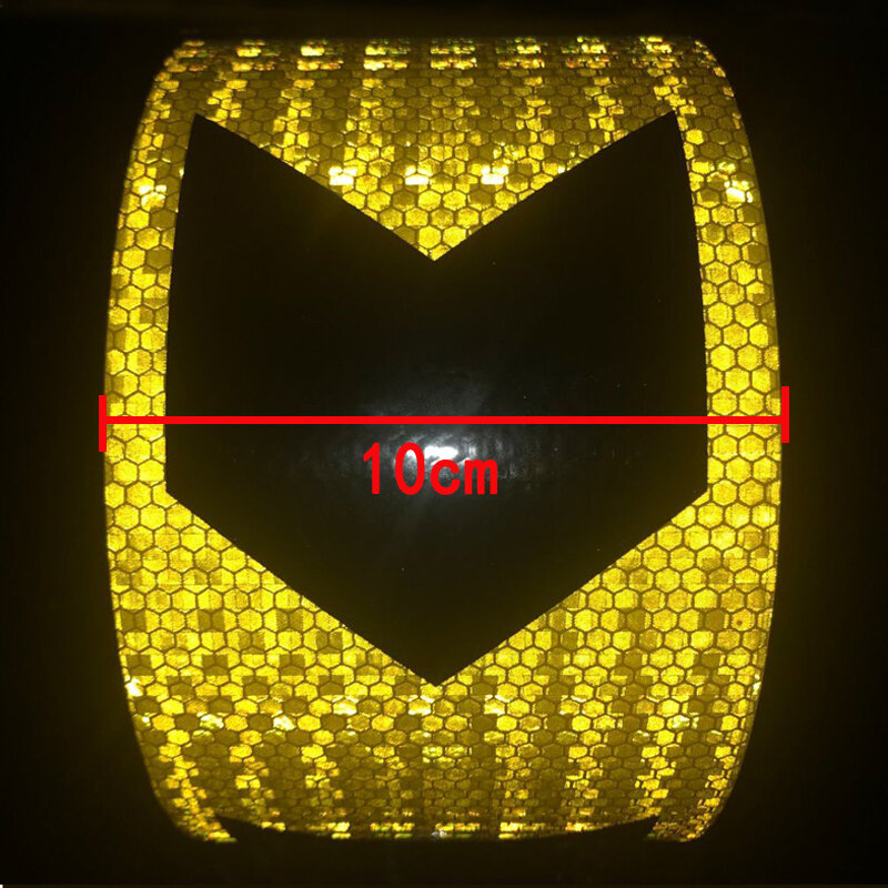 10cmx5m  High quality Safety Reflective Warning Tape Conspicuity Film Sticker Multicolor