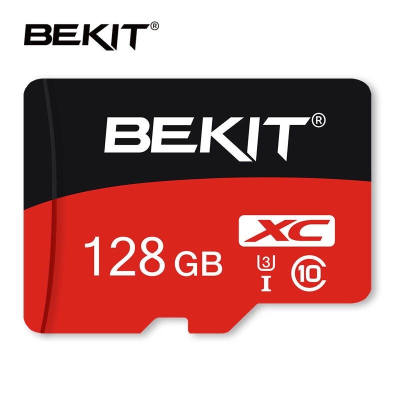 Bekit 휴대폰용 미니 플래시 메모리 카드 100%, 오리지널 클래스 10 U1 U3 TF SD 카드, TF SD 카드, 256GB, 128GB, 64GB, 32GB, 16GB, 8GB