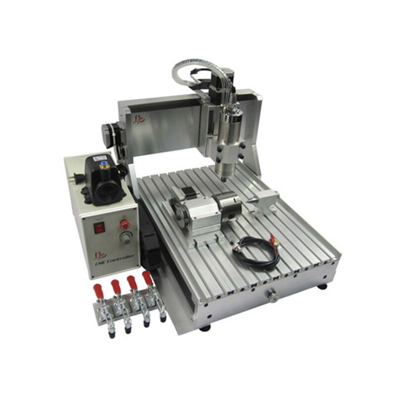 CNC 3/4 Axis 1.5kw husillo enrutador refrigerado por agua 3040 máquina de grabado para madera, aluminio, cobre, Metal