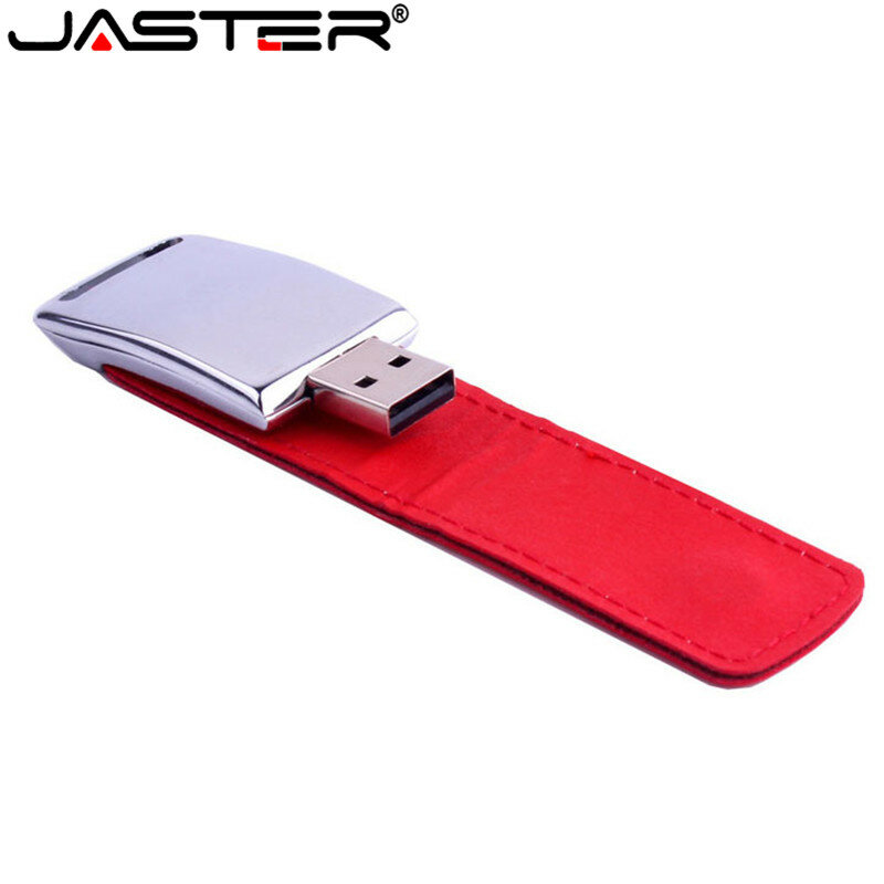 JASTER kunden großhandel metall leder usb-stick stick 4GB 8GB 16GB 32GB 64GB speicher stick U disk