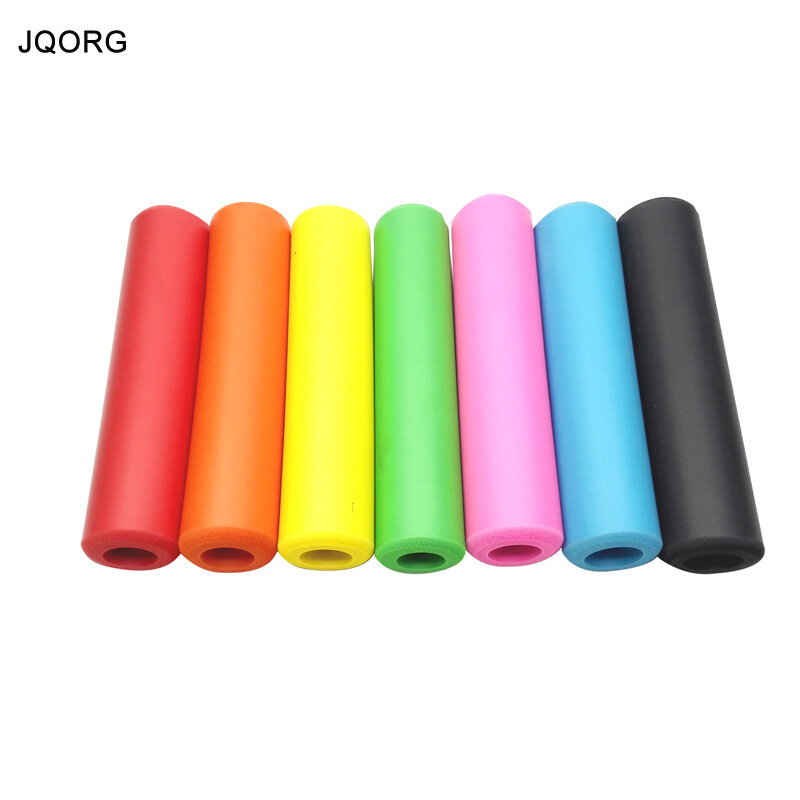 Ультратонкие силиконовые ручки для велосипеда, 7 цветов, силиконовые ручки для горного велосипеда, губка, удобные ручки для горного велосипеда