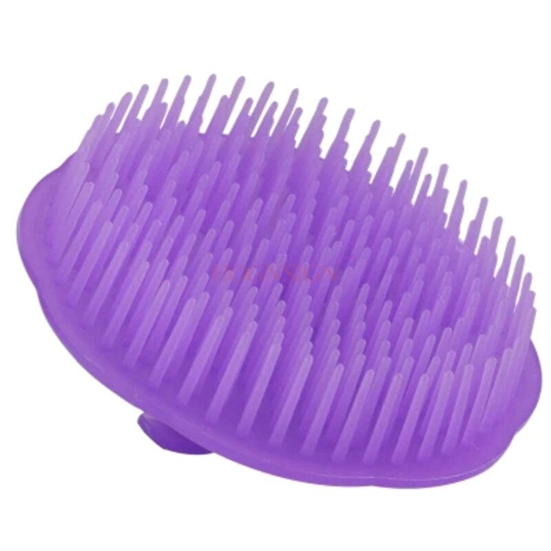 Escova unissex coceira caspa redonda cabeça pente lavagem de cabelo confortável massagem couro cabeludo corte de cabelo manual ferramenta cuidados limpeza suprimentos