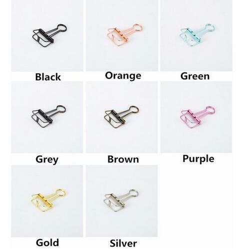 Goldclip Dog Paper Clip in Rose Gold Staples with Packaging Pack of 15