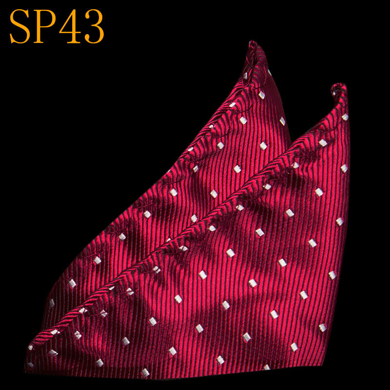 Lenço de seda lenço de seda vintage lenço de bolso masculino quadrado listrado sólido rag de ranho 22*22 cm