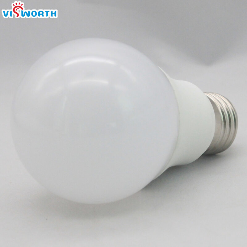 VisWorth-bombilla LED A60, 9W, 12W, luz LED E27 SMD2835, focos de lámpara, blanco frío y cálido, CA 110V, 220V, 240V