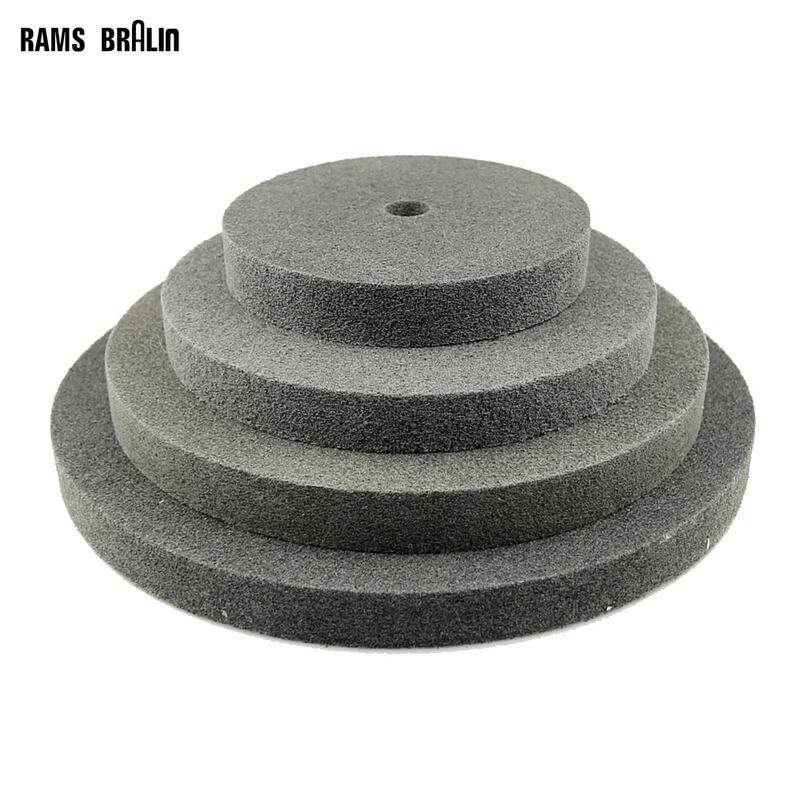 Roda de polimento de fibra de nylon, roda não tecida, 150mm, 200mm, 250mm, 300mm x 25mm, 1 pc