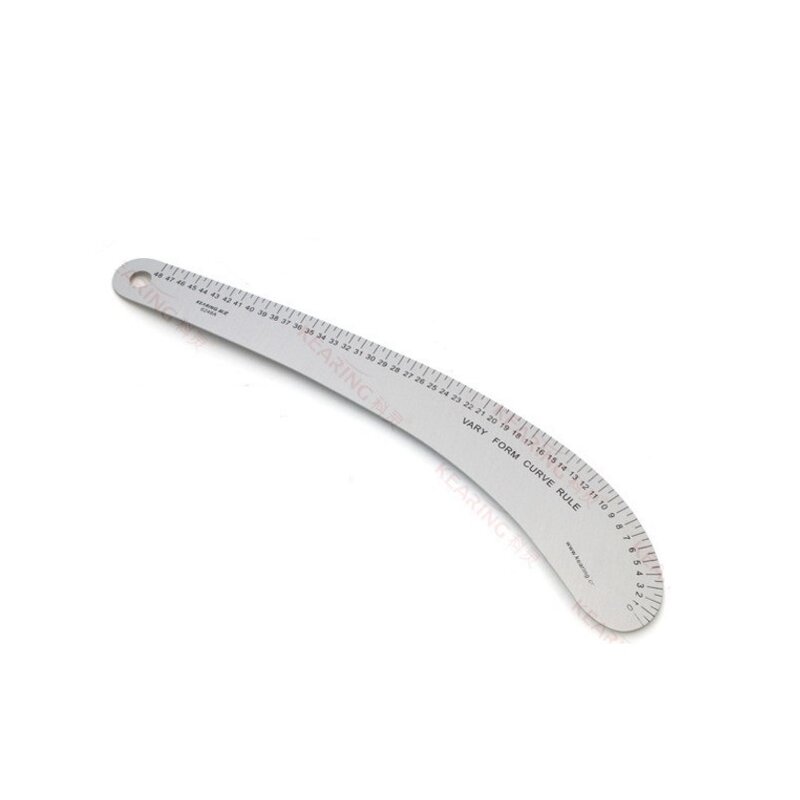 Régua curva de alumínio para vestuário, régua de costura de metal varia de 48cm, # 6248a