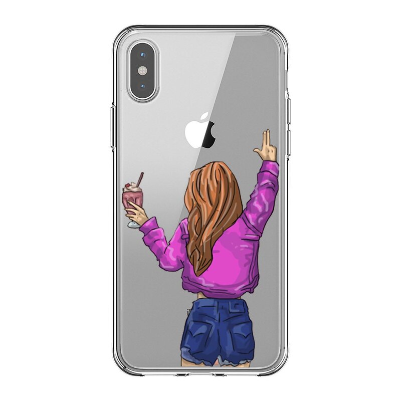 Wir werden immer werden beste freunde BFF weiche silikon TPU Phone Cases Abdeckung Für iPhone 11 Pro MAX 2019 5S 6SPlus 7 8Plus XS XR XS MAX