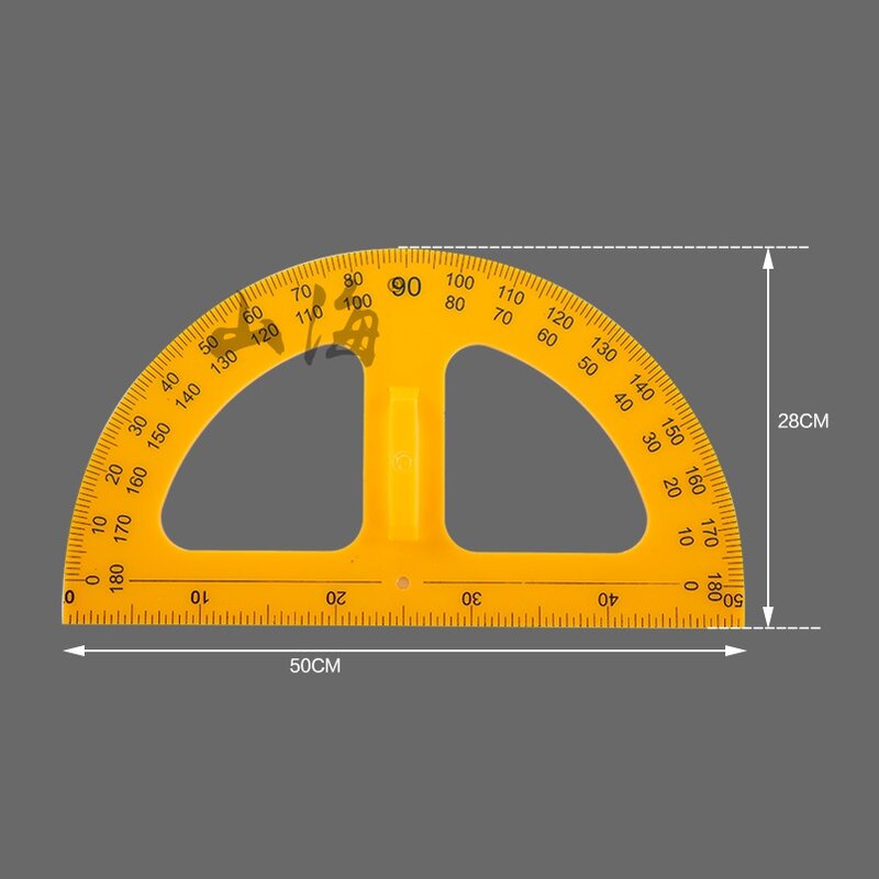 50 szerokość kątomierz kompas dla nauczyciela matematyki z tworzywa sztucznego kątomierze szkolne i edukacyjne materiały rysunkowe