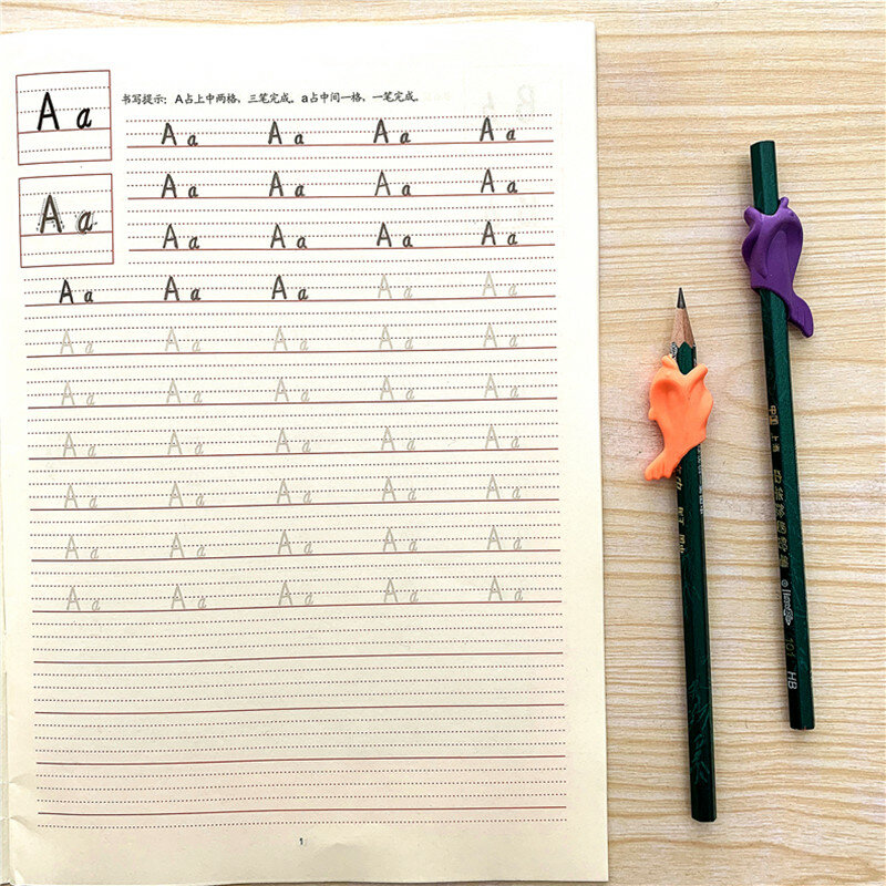 26 páginas/livro crianças alfabeto copybook 26 inglês letras personagem exercício jardim de infância bebê pré-escola para escrever o texto