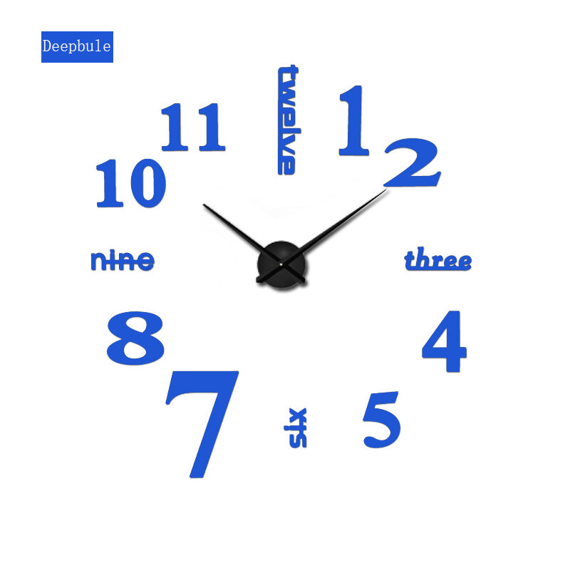 2020 nueva Venta de Relojes de pared reloj 3d diy espejo acrílico pegatinas cuarzo decoración moderna del hogar envío gratis